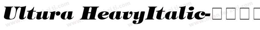 Ultura HeavyItalic字体转换